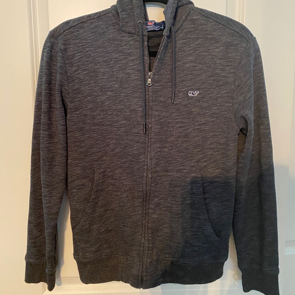 Vineyard Vines grey full zip hoody.
